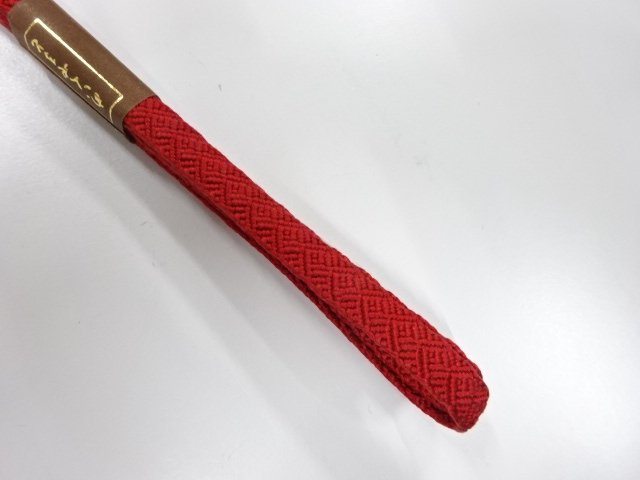  未使用品　正絹　帯留め用　手組三分紐